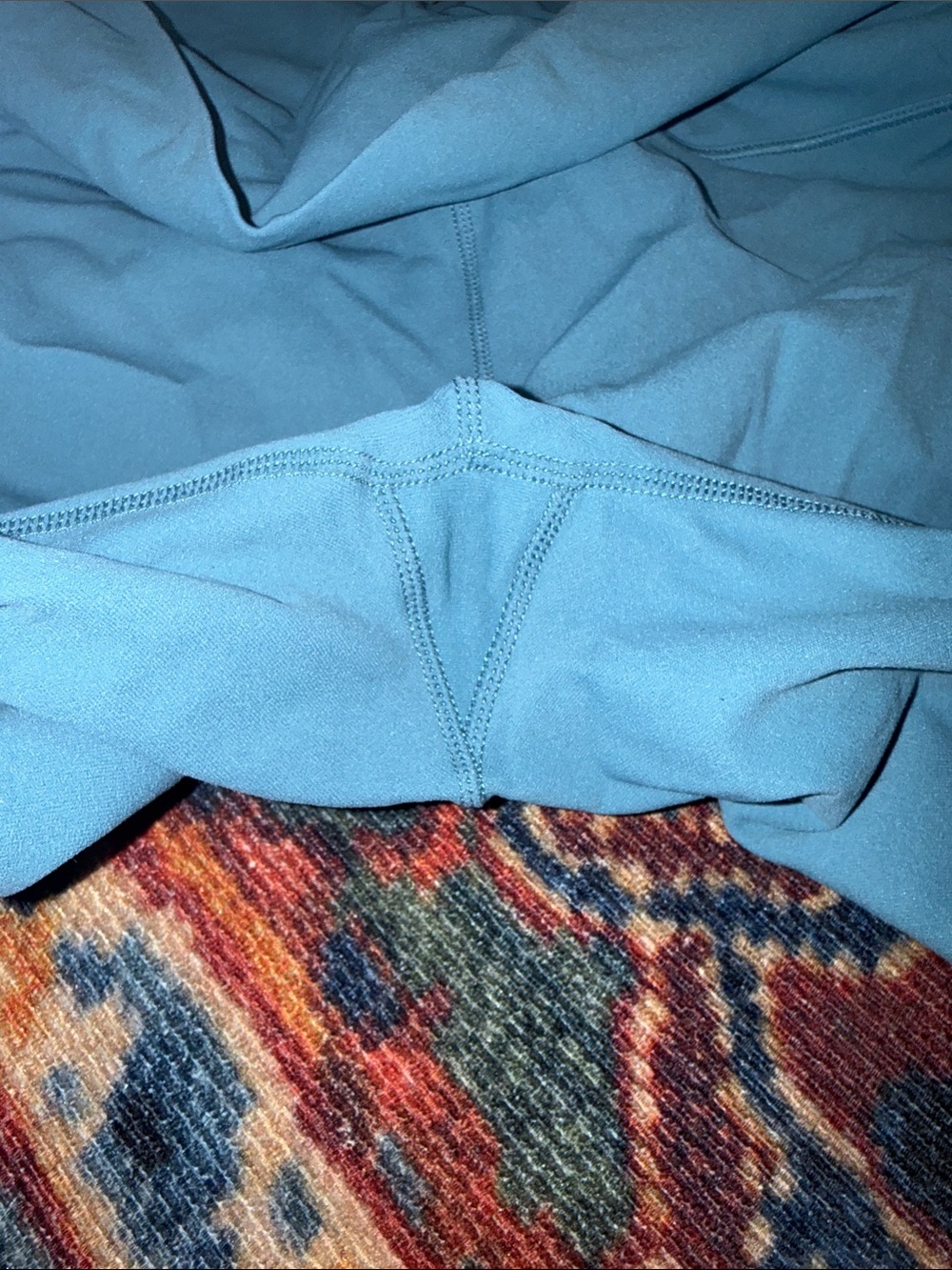 Nike Light Teal High-Rise Bike Shorts - Picture 3 of 4